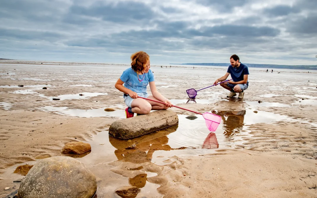 Seaside family fun, in Filey, North Yorkshire
