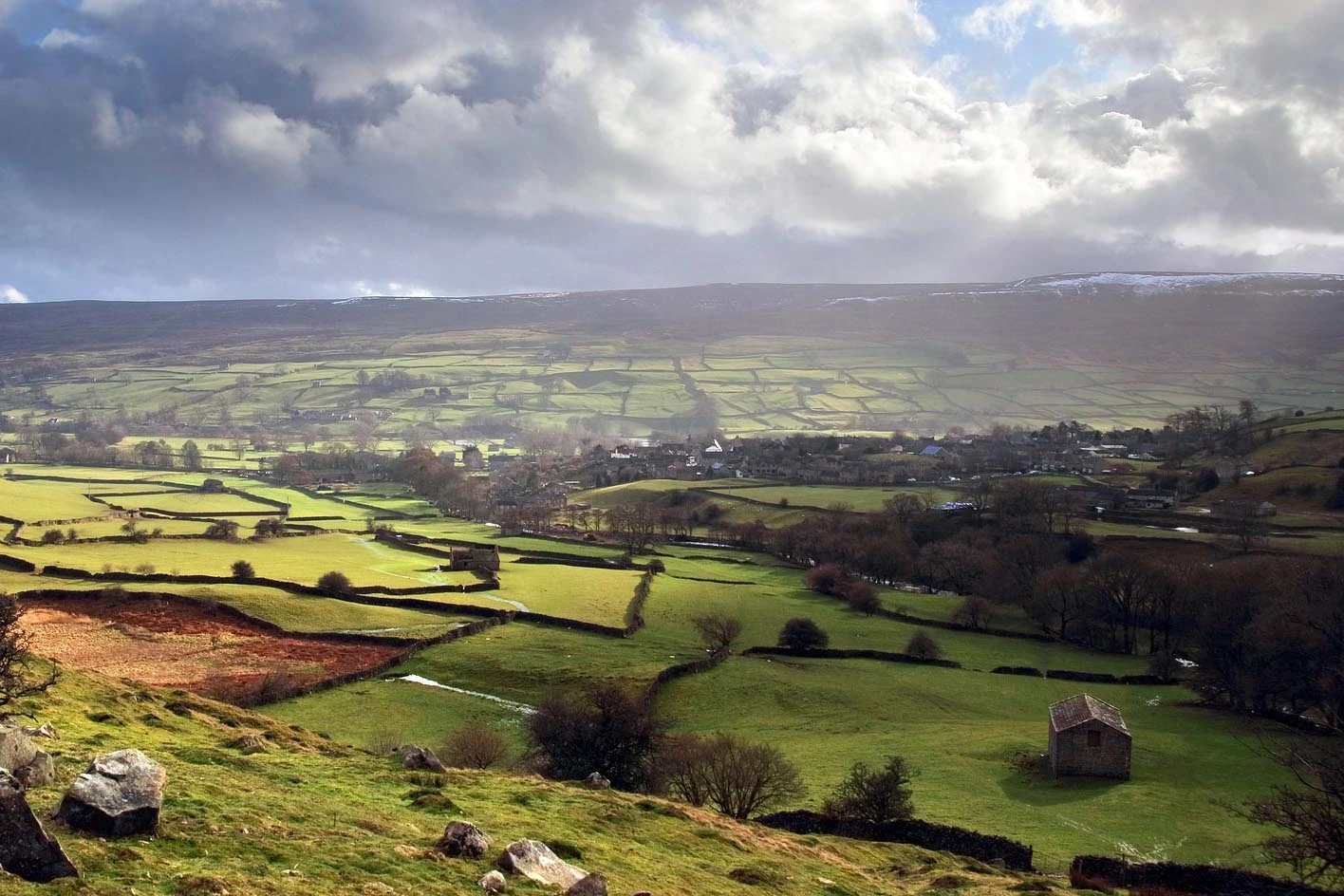 The Swaledale village of Reeth, in North Yorkshire