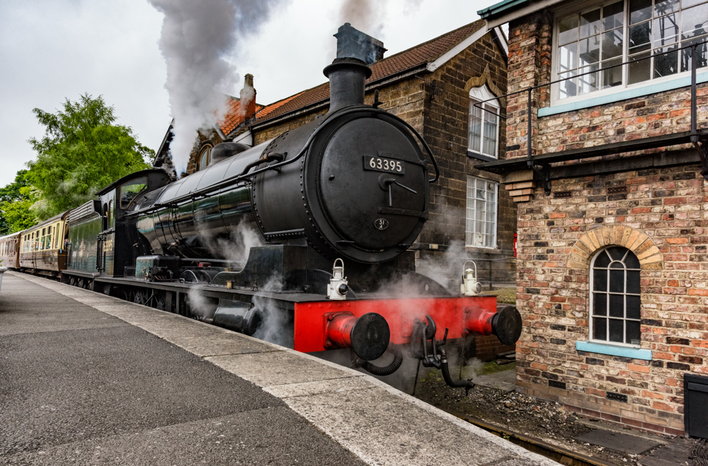 An image of Grosmont Station on the North Yorkshire Moors Railway